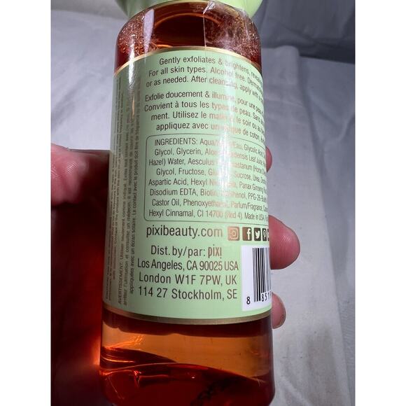 Pixi Hello Kitty Glow Tonic 5% Glycolic Acid Exfoliating Toner 100ml Limited NEW - Picture 9 of 12